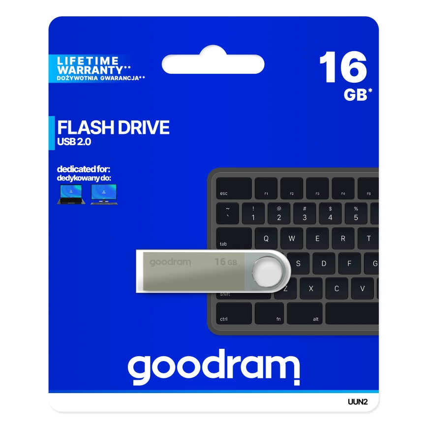 Goodram UUN2 USB flash drive 16 GB USB Type-A 2.0 Silver – 3