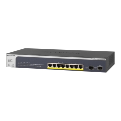 NETGEAR GS510TPP Valdomas L2/L3/L4 Gigabit Ethernet (10/100/1000) Maitinimas per Eternetą (PoE) Juod