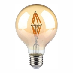 V-tac 4W LED filamentlamp, E27, G80, pronksivärvi, 2200K