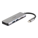 D-Link DUB-M530 dokstacija Vadu USB 3.2 Gen 1 (3.1 Gen 1) Type-C Alumīnijs