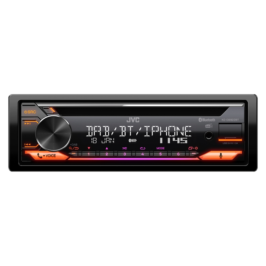 JVC KD-DB922BT Black 200 W Bluetooth – 2