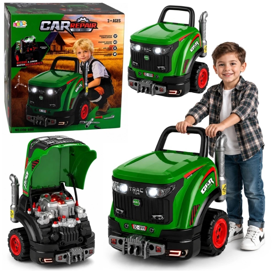 LEAN Toys Lean Toys Rotaļlietu traktors