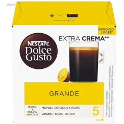 NESCAFE DOLCE GUSTO GRANDE kahvikapselit, 16 kpl.