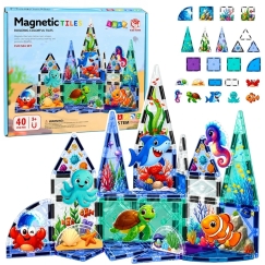 Lean Toys magnetplaadid 40 tk.