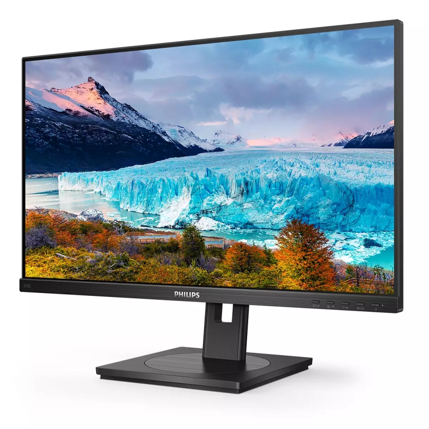 Philips S Line 243S1/00 PC lamekuvar 60,5 cm (23.8") 1920 x 1080 pikslit Full HD LCD Must – 3