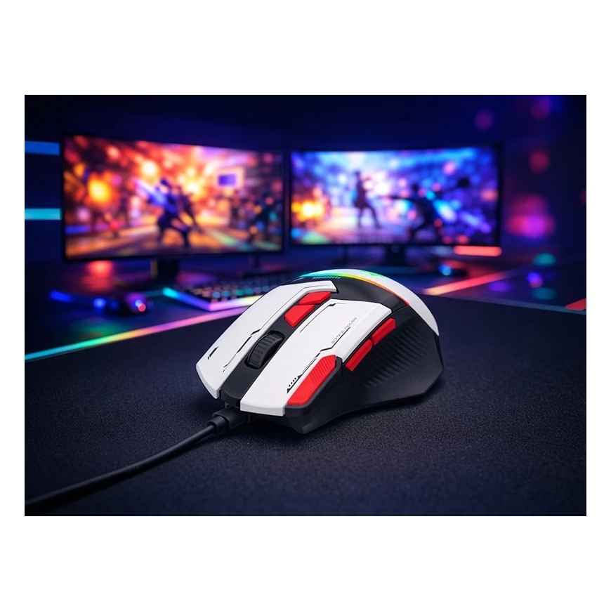 TRACER GAMEZONE SPECTRA White RGB USB Mouse – 4