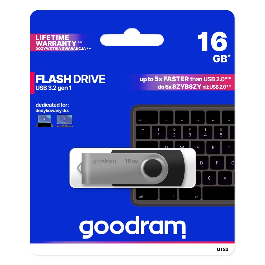 Goodram UTS3 USB flash drive 16 GB USB Type-A 3.2 Gen 1 (3.1 Gen 1) Black – 5
