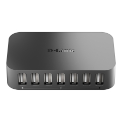 D-Link DUB-H7 USB 2.0 Type-B 480 Мбит/с Черный