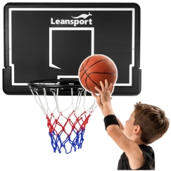 Lean Sport basketbola bumba arku, piekarama, melna, 90 × 60 × 28 cm