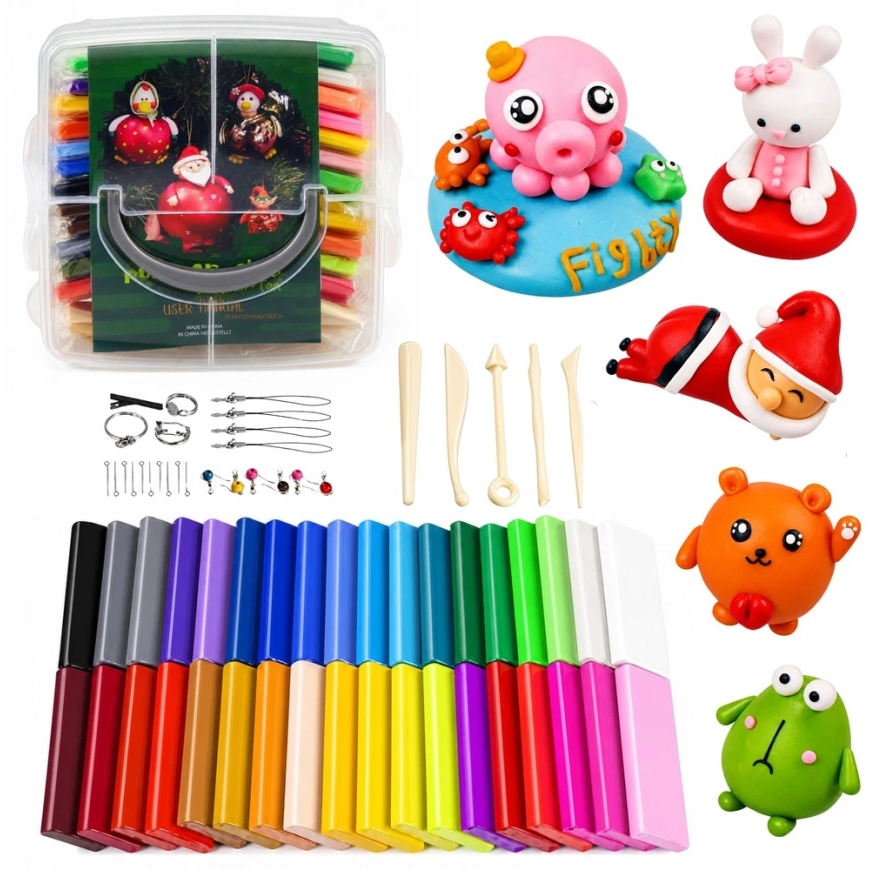 Lean Plastilino komplekts 24 krāsās 24