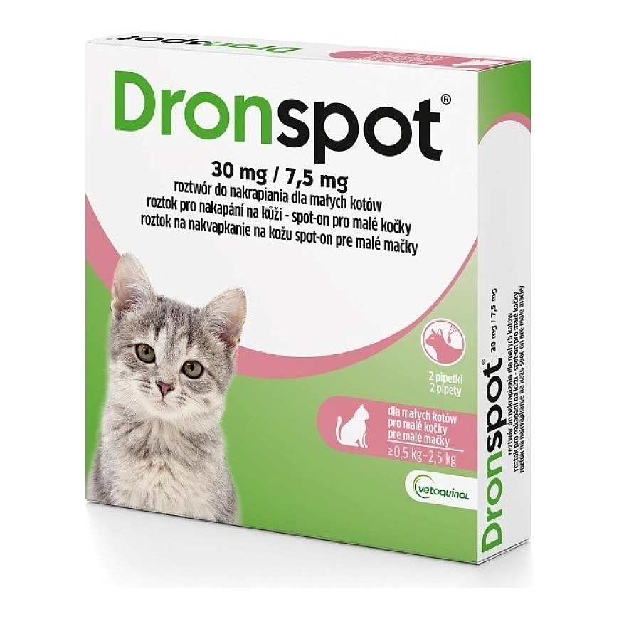VETOQUINOL Dronspot - tārpu izsūknēšanas pilieni