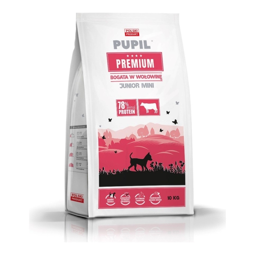 PUPIL Premium Junior Mini Beef Rich - Dry Dog Food - 10kg