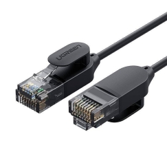 Ugreen 70653 verkkokaapeli Musta 3 m Cat6a U/UTP (UTP)