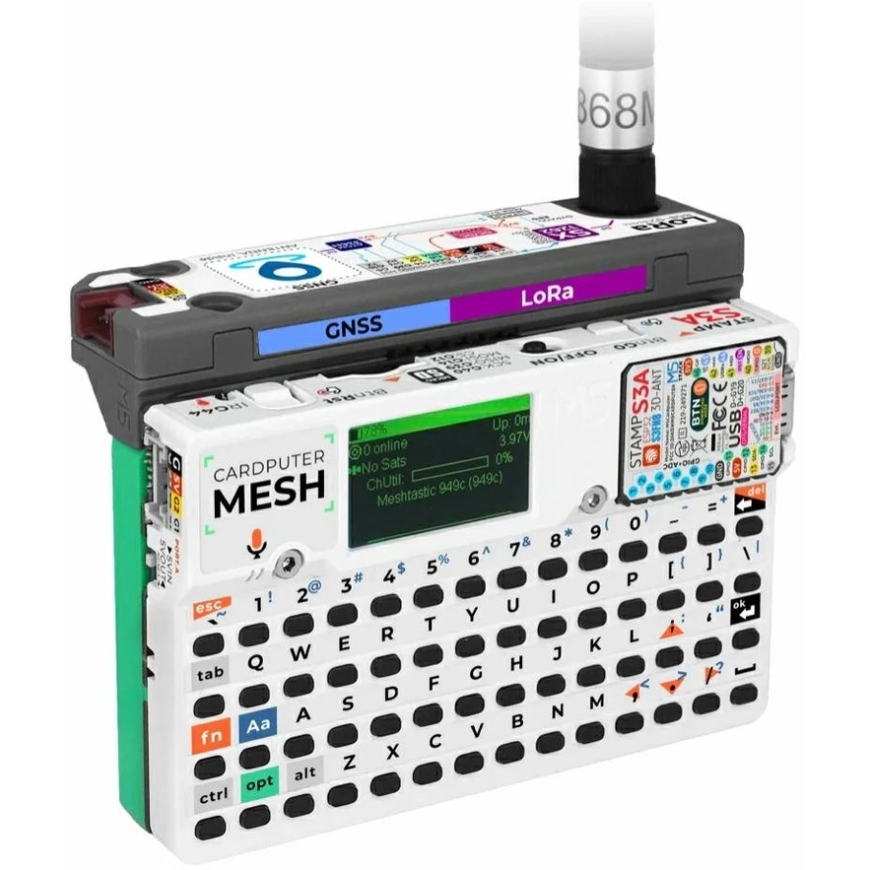 Cardputer Mesh Kit for Meshtastic – portable LoRa Mesh computer with GPS – M5Stamp S3A – ESP32-S3FN8 – M5Stack K152 – 3