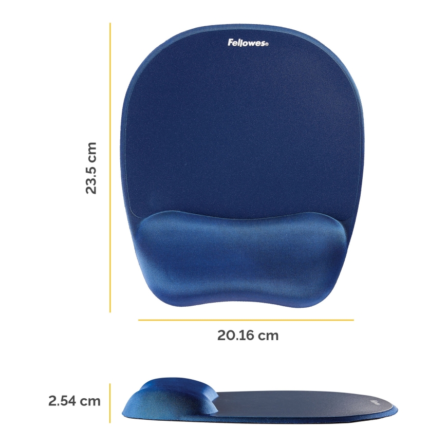 Fellowes Memory Foam Mouse Pad/Wrist Rest Sapphire – 2