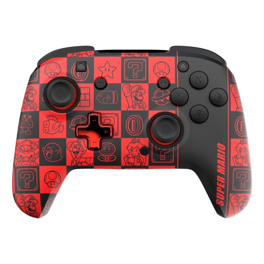 PDP REMATCH GLOW Melns, Zaļš, Sarkans Spēļu paliktnis Analogā / digitālā Nintendo Switch, Nintendo Switch OLED