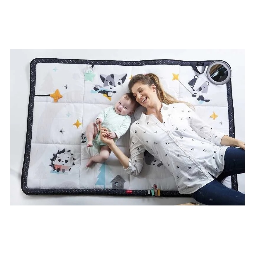 Tiny Love Boho Chic XL double-sided foldable developmental foam mat, 150×150 cm, 0 months+ – 4