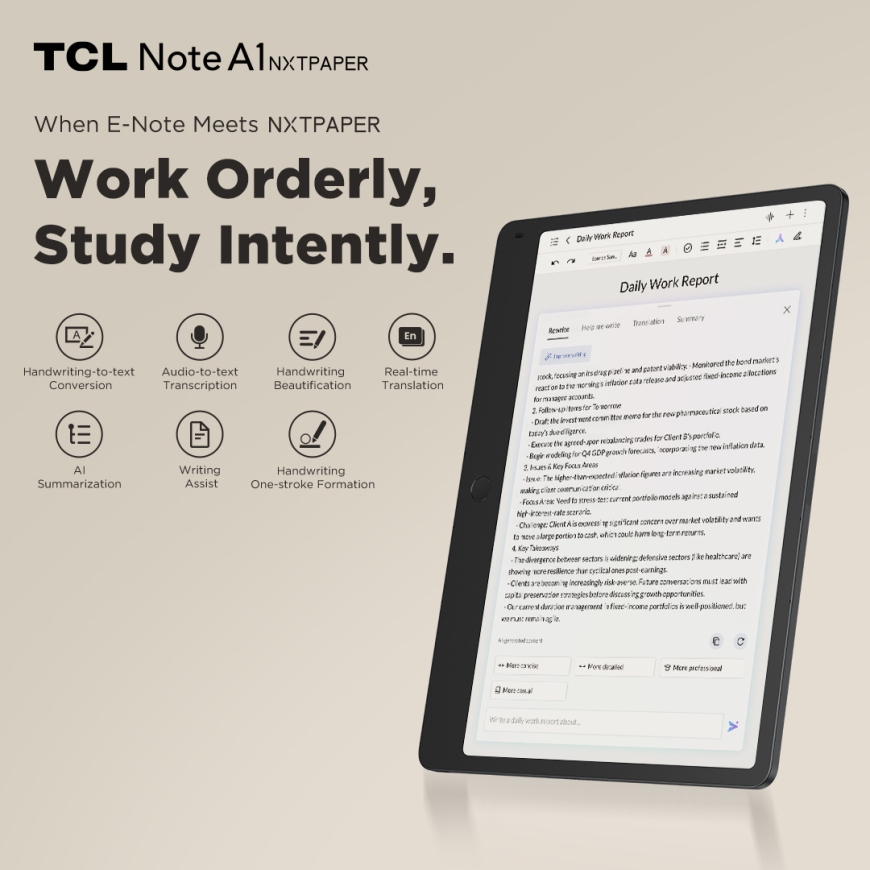 TCL NXTPAPER Note A1 Mediatek 256