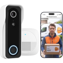 Trust DOORCAM-3000 Melns, Balts