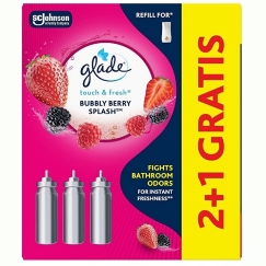 Набор пополнения освежителя воздуха «Glade Touch & Fresh Bubble Berry Splash» 2+1