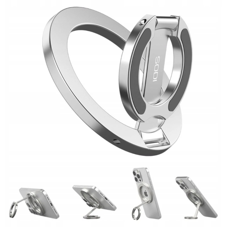 Dvipusis magnetinis Ring Stand SODI ST04 sidabrinė – 5