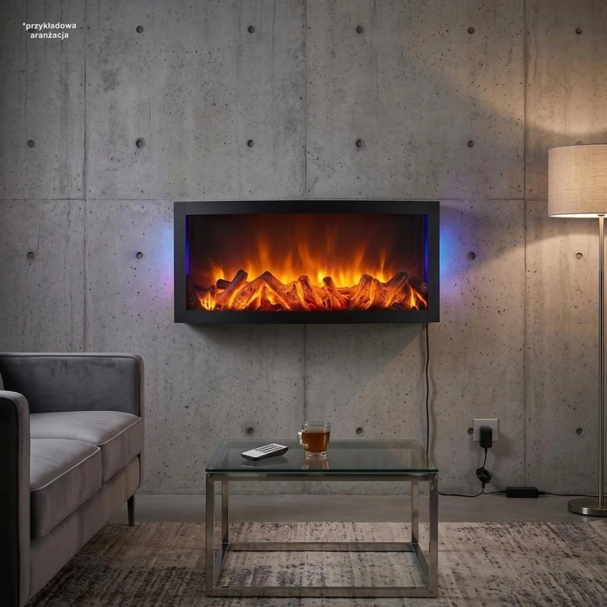 KOOPMAN Affek Design Decorative Lantern LED Fireplace Timer 50X23CM – 3