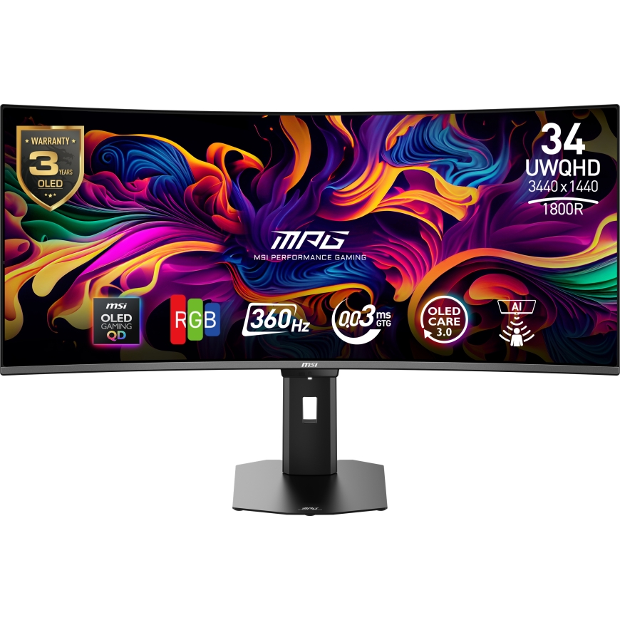 MSI MPG 341CQRDE QD-OLED X36 monitori