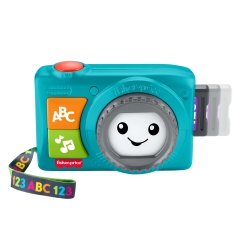 Fisher-Price Laugh & Learn Light-Up Camera Musical Baby & Toddler Learning Toy, Multilanguage Versio