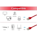 Equip Cat.6A F/FTP Slim Patch Cable, 10m, Red