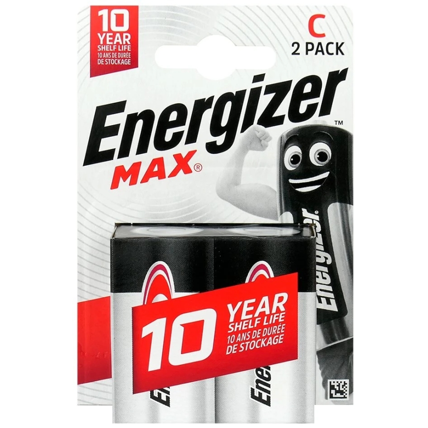 Baterijos - Energizer MAX LR14, 2 vnt.