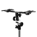 Mitoya Photography Accessory - Double U II Handle for Two Flashes with Mounting Bracket