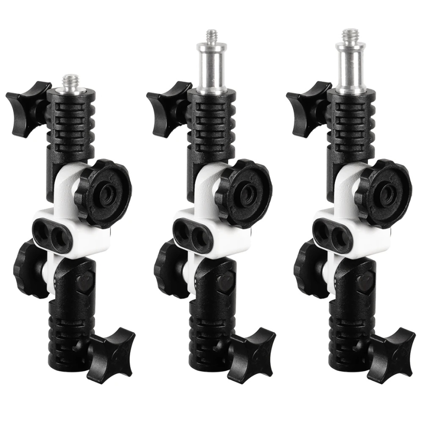 Mitoya Photography Accessory - Double U II Handle for Two Flashes with Mounting Bracket – 4
