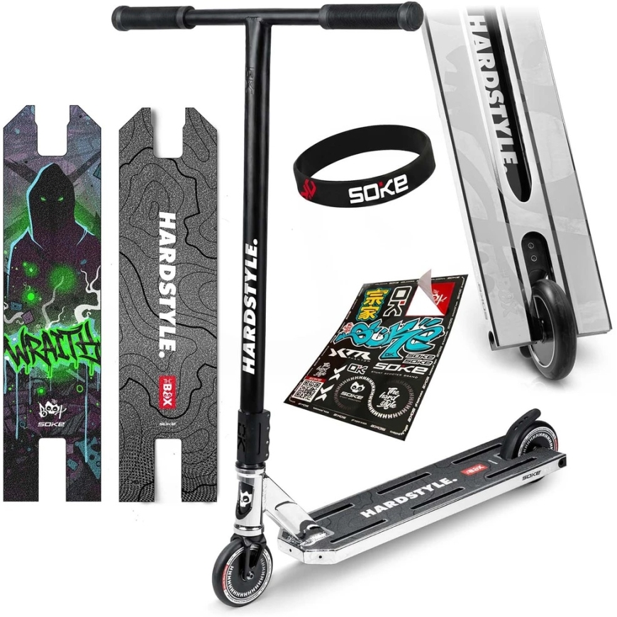 SOKE BOX professional scooter in silver and black colors – 4