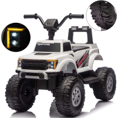 Ford F-150 Raptor Milly Mally elektriskais bērnu auto, balts
