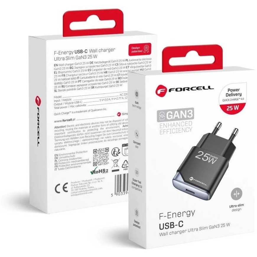 Forcell Telefona lādētājs Forcell F-Energy Ultra