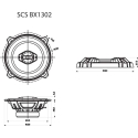 Sencor Car Speakers - SCS BX1302 Sencor Car Speakers - SCS BX1302