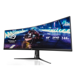 ASUS ROG Strix XG49VQ monitori 124,5 cm (49") 3840 x 1080 pikseļi UltraWide Full HD LED Melns