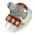 OEM Rotary Linear Potentiometer with Switch 1kΩ 1/8W 5pcs