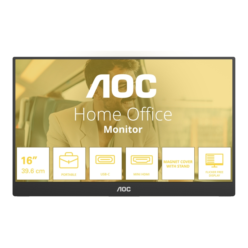 AOC 16T20E2 Portatīvais televizors un monitors
