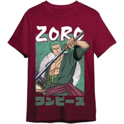 Toei Animation One Piece Roronoa Zoro pieaugušo t-krekls