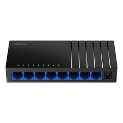 Cudy GS108D tinklo komutatorius Ne-valdomas Gigabit Ethernet (10/100/1000) Juoda