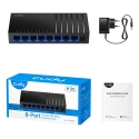 Cudy GS108D network switch Gigabit Ethernet (10/100/1000) Black Cudy GS108D network switch Gigabit Ethernet (10/100/1000) Black