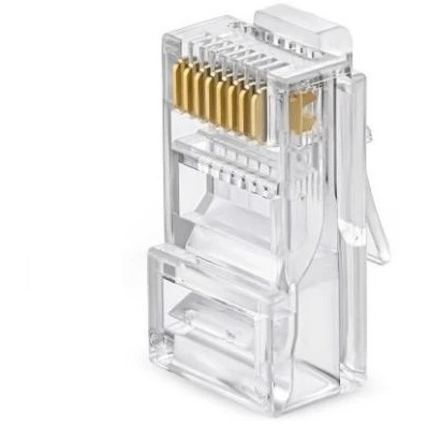 RJ45 connector - EXTRA DIGITAL CAT5E pass-through modular plugs, 100 pcs.
