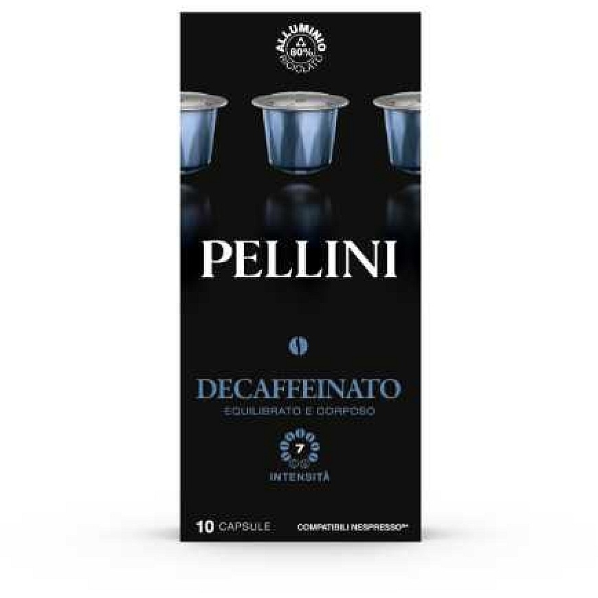 Kohvikapslid PELLINI Decaffeinato, 10x5,5g