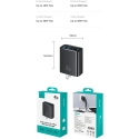 USAMS T70 Charger 40W 2xUSB-A/2xUSB-C Black USAMS T70 Charger 40W 2xUSB-A/2xUSB-C Black