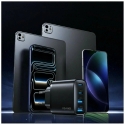 USAMS T70 Charger 40W 2xUSB-A/2xUSB-C Black USAMS T70 Charger 40W 2xUSB-A/2xUSB-C Black
