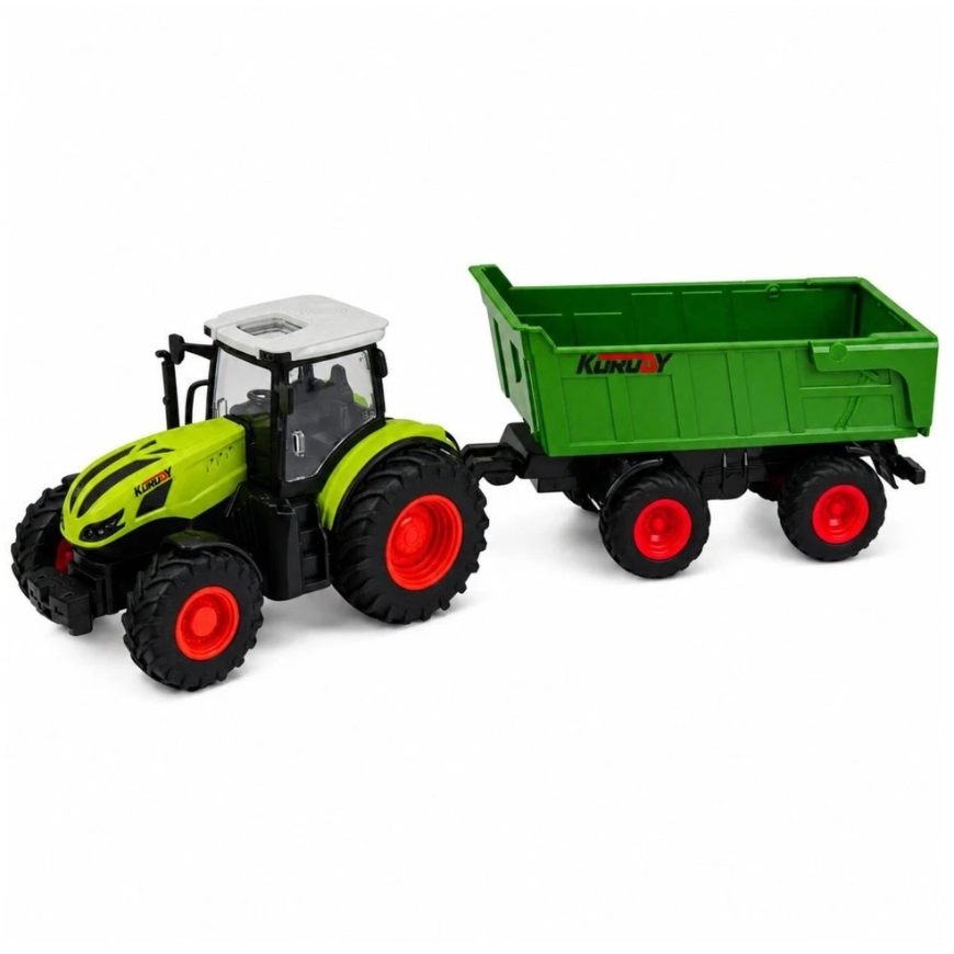 Lean Toys Tractor with Trailer 1:24 – 4