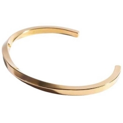 Marc Malone Gold Plated Open Men's Bracelet Jack MCGB5117G