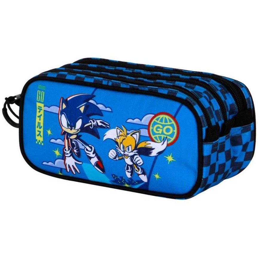Karactermania Sonic the Hedgehog triple pencil case