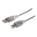 Manhattan 345408 USB-kaabel USB 2.0 5 m USB A USB B Hõbe Manhattan 345408 USB-kaabel USB 2.0 5 m USB A USB B Hõbe